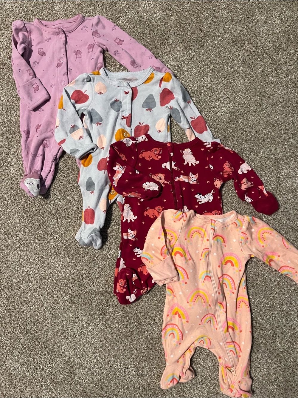 Newborn baby girl onesie bundle